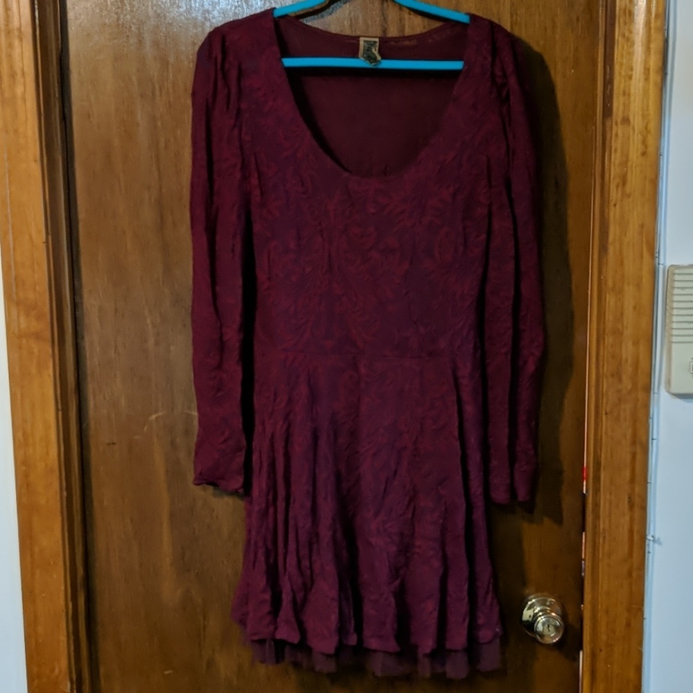 Lightly worn magenta Free People dress